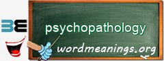 WordMeaning blackboard for psychopathology